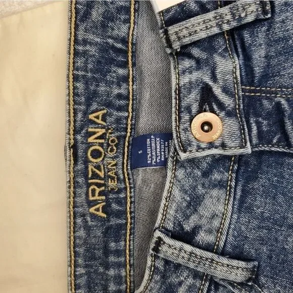 Arizona Womens Mid RiseDenim Short- - Picture 7 of 10